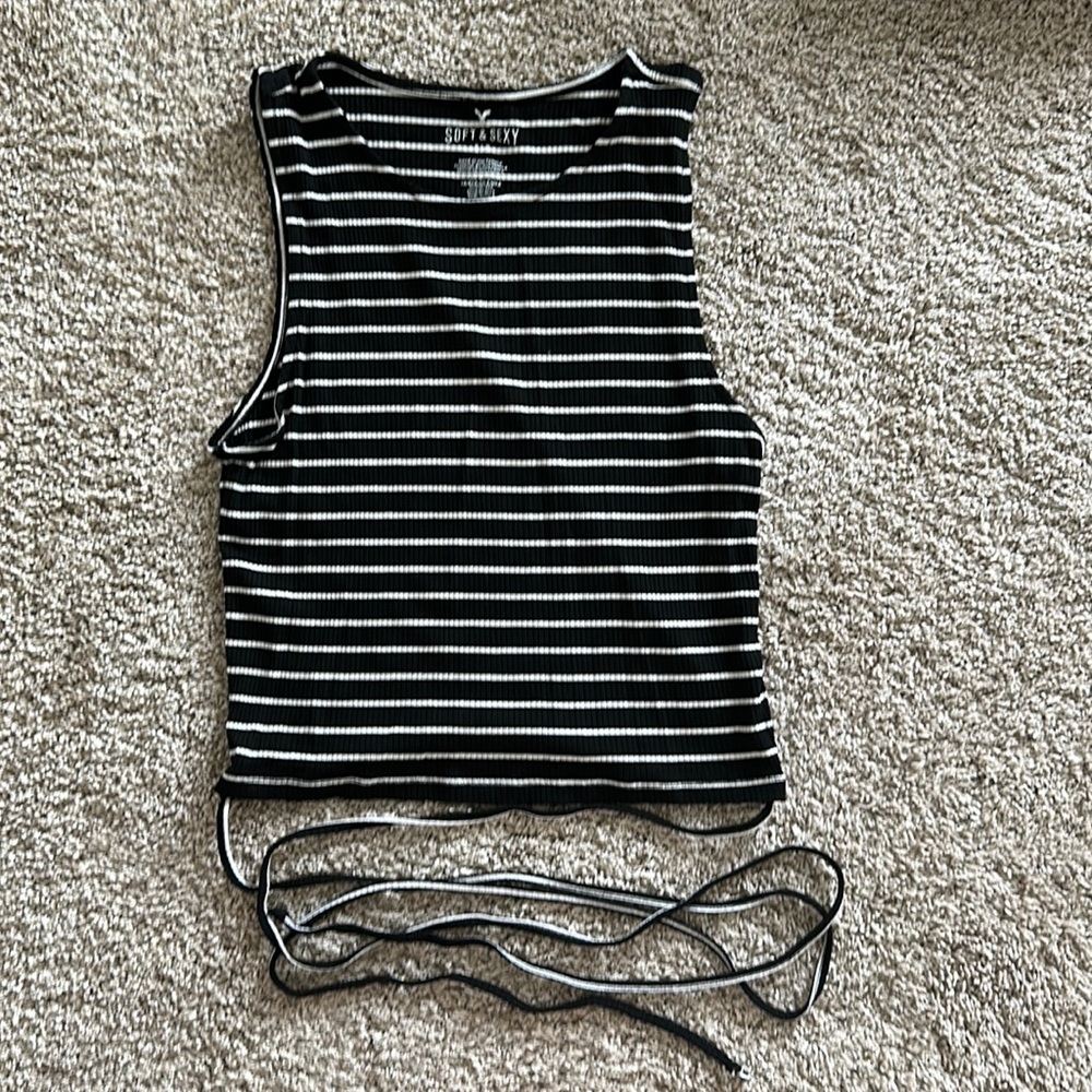 American Eagle Stripped Tank - image 1